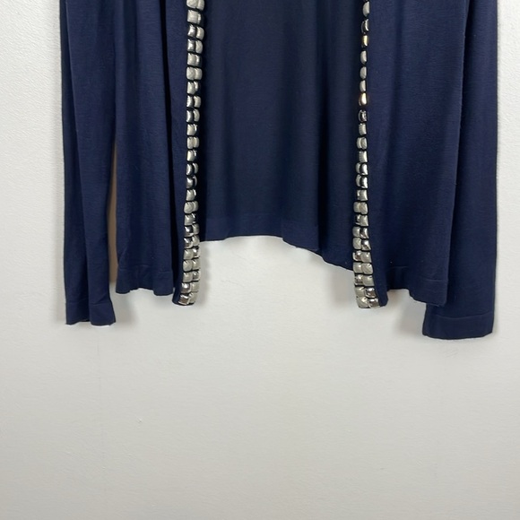 Jones New York Open Cardigan Sweater Womens M Stretch Long Sleeve Viscose Blend - Picture 2 of 8